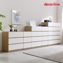 데코라인 로즈 3단/4단/5단 서랍장 6종 택1, 6. 로즈 600 5단서랍장, 오크화이트