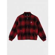 [국내 매장판] VOLCOM 아치로고 체크 후리스레드 297880