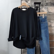 상상그이상 여성용 국내제작 허리셔링 페미닌한 무지 긴팔티 부드러운 고퀄리티 원단 단정한 둥근밑단 아우터 속 이너티 슬랙스코디 블라우스 오피스룩 추천