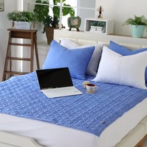 풍기인견100% 페이즐리 단면패드 SS/Q/K 2색상, 화이트