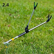 중층클램프 장어받침틀 중층받침대주걱 물고기족대 V 물고기 막대 스탠드 각도 중층받침대, 2.4m 블랙