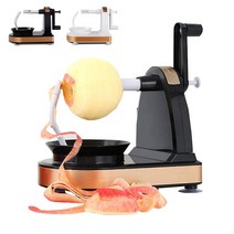 과일 깎는 기계 깍는 예쁘게 깎기 깍기 감 사과 배 키위 껍질 박피기 dokko7610*046301499Pc, 블랙골드, 1개