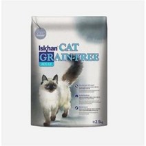 이즈칸 캣 그레인프리 어덜트, 연어+닭, 2.5kg, 3개