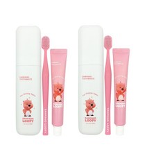 뽀로로 잔망루피 치약+칫솔+케이스 3종 set, 2세트
