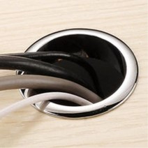 가구 책상 벽체 타공자리 마감용 캡 가구부속철물 5개, 흑니켈