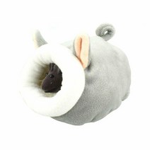 햄스터 하우스 집 꾸미기 토끼 하네스 케이지 부드러운 봉제 겨울 따뜻한 귀여운 면화 집, 회색