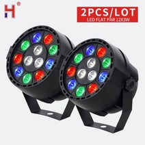 미니 디스코 조명 12x3w Led Par RGBW Dmx Lyre Wash 파티 무대 효과 스트로보 빔 크리스마스 LED 댄스 플로어, CHINA_LED Par 12x3W | 미국 플러그