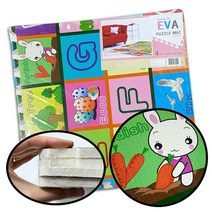 무/신광/EVA퍼즐매트/61X61칼라4P/층간소음매트/유아