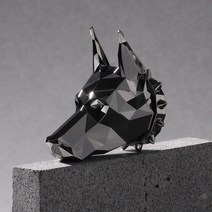 루크타 명품 도베르만 에디션 고급 차량용 송풍구 방향제 디퓨져, 다크 그레이, 블랙체리 앤 베이