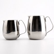 커빙 라운드 스텐 스팀피쳐 우유스팀기 밀크저그 밀크피처 미니저그, 라운드밀크저그 600ml