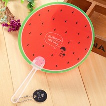 PKFARM 25cm 캐릭터 부채 손잡이부채 6개 세트, 색상혼합(랜덤)