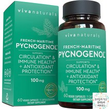 비바내츄럴 피크노제놀 프랑스 해양 소나무 껍질 피코노제놀 100mg 60캡슐, 상품선택
