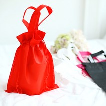 디더스트백 04 손잡이 방수 부직포가방 10장-타포린백 쇼핑백 파우치, 1호_25X35(10장) 1.진핑크