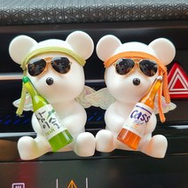 힐링센트 쏘맥 곰돌이 차량용 방향제 세트 레몬라벤더향, 1개