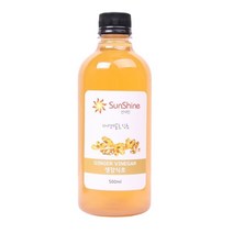 고급 수제 자연발효 생강식초 다이어트 생과일식초 핸드메이드 마시는 식초 선샤인, 1개, 500ml