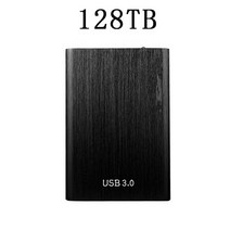 외장 솔리드 스테이트 드라이브고속 외장 500GB 2TB 하드 드라이브 USB3.0 SSD 데스크탑 노트북용, 17 128TB Black
