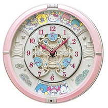 Seiko Clock Sanrio Characters Karakuri Clock Analog CQ222P, 상품명참조