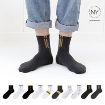 NY코튼클럽 남자 중목 스포티 양말 3족