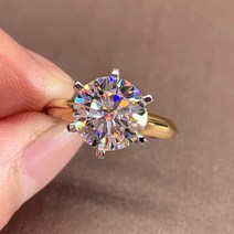 모이사나이트반지 테니스팔찌 귀걸이 목걸이 가드링 IOGOU-0.5-3.0ct VVS1 여성용 모이사나이트 약혼 반지