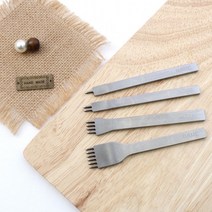 짱패브릭 가죽부자재) 다이아형 치즐 3mm 4mm, 3mm 6날
