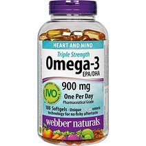 오메가 3 웨버 내추럴 오메가-3 900mg 200 소프트젤 43