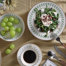 시라쿠스 로렐 빈티지 접시 플레이트 홈세트 공기 대접 파스타볼 접시 그릇 찬기, 그린, 오발볼26cm