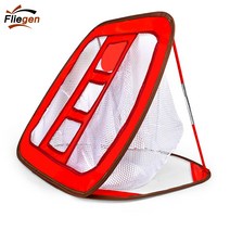 Fliegen 골프 치핑 연습망 세트 스윙연습장 실내외 골프그물망, 빨간색GP-RED
