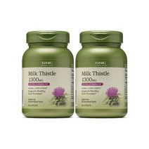 2개 지엔씨 밀크씨슬 1300 mg 60캐플릿 지엔시 밀크시슬 Milk Thistle