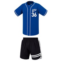 유투 야구유니폼세트 액티브한 유니폼상의 단체티 야구단체티 야구응원복 야구단체복 스포티한코디 편리한