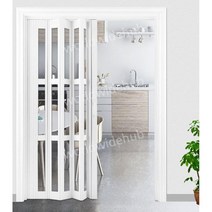 PVC 폴딩도어 접이식 슬라이딩 문 레일 미닫이문 칸막이, B.