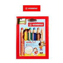 스타빌로 우디색연필 STABILO WOODY, 6색