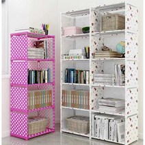 기본 책장 캐비닛 자녀방 학생 책꽂이 선반 사물함, 화이트 1x4