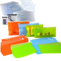[해피세일] PVC 고주파 지퍼백 칼라-하늘20x15cm(10장) 슬라이드지퍼백, 선택:(26YB)칼라-하늘20x15(10장)