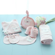 콩닥배내 핑크 쥐띠 배냇저고리 만들기 6종세트 태교바느질 DIY