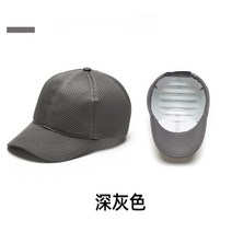 스냅백헬멧 클래식 야구모자 소두핏 가벼운 여름헬멧 오토바이반모헬멧, 메쉬 다크 그레이