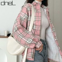 드넬 파스텔체크남방DWB13444A