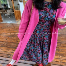 플라워 꽃 프린트 퍼프 숄더 롱 원피스 쇼윈도 송윤아 심혜진 황신혜 원피스 샐리맘 드라마옷