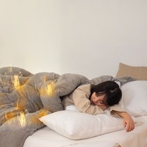 포근하고 따뜻한 자가발열 양털 이불 토퍼 겸용 싱글