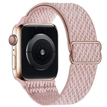 Apple Watch 8 용 탄성 소프트 스트랩 49mm 7 41mm 45mm 42mm 44mm 38MM 40MM iWatch 시리즈 SE/6/5/4 신축성 있는 루프 나일론 밴드