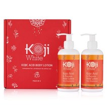 Koji White Kojic Acid & Papaya 바디 로션 피부 미백 영양 피부 광채 피부 세포 재생 빠른 흡수, 한개옵션1, 한개옵션0