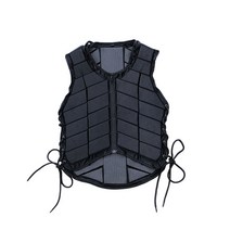 어린이 성인 남녀 승마 안전조끼 보호구 승마복 보호복 용품, 성인 블랙XL 키 170-175CM