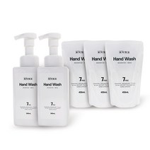 퓨리앤코 핸드워시 손세정제 베이비파우더향 거품타입, 핸드워시 리필용 450ml x 3개입, 450ml