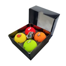 골프공 4구 유광 케이스 박스 스펀지 종이박스 블랙, 1개