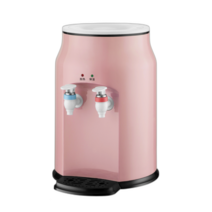 냉온수기 냉수 온수 소형 미니 정수기 음료 물 디스펜서 데스크탑 가정용 사무실 물 보일러, 분홍