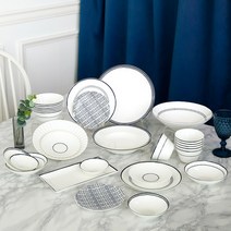 [한국도자기] 코스타 6인 30P 홈세트 도자기 그릇 세트, 21P 홈세트