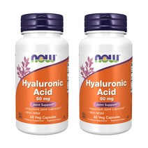 Now foods 히알루론산 50mg 베지 캡슐, 60개입, 2개