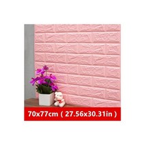 셀프 인테리어 걸레받이 액자 몰딩 나무 아플리케 70 77cm DIY 3D 스티커 자기 접착 돌 방 장식 지 아이 방을 위한 거실, 77X70cm, 06 분홍색