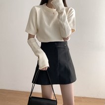 디어썸띵 핸드워머 반팔 토시 니트 세트상품