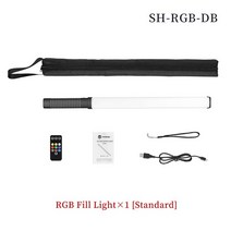 경광봉 비상구유도등 차선규제 응원RGB 휴대용 LED 조명 지팡이 충전식 사진 스틱 10 가지 모드 12 밝기, 02 RGB Fill Light x1