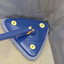 재미월드 간편걸레짜기 삼각대 물걸레 밀대 대걸레 [노터치 물짜기기능], 블루